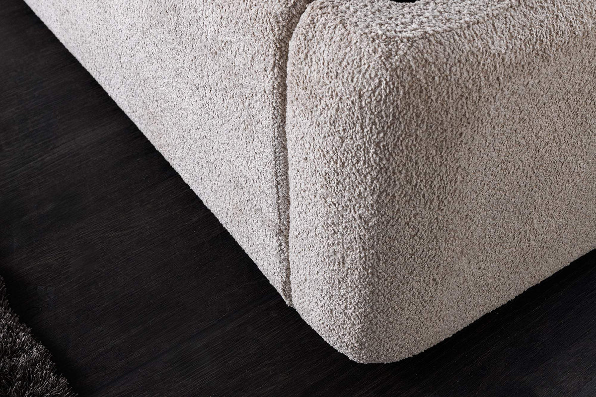 ART DECO szürkésbarna buklé ágy 180x200 cm