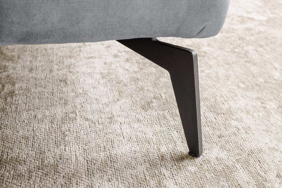 AMSTERDAM szürke bársony ágy 180x200 cm