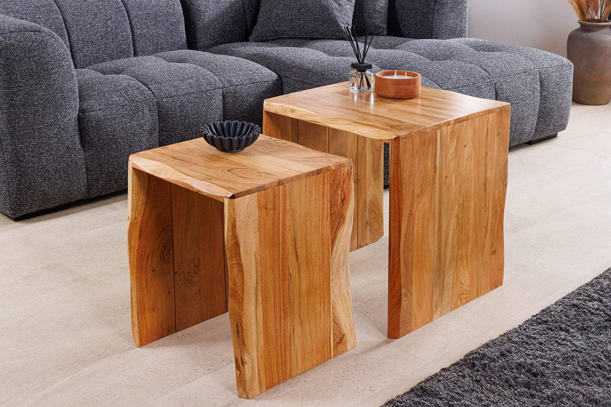 MAMMUT barna akácfa lerakóasztal