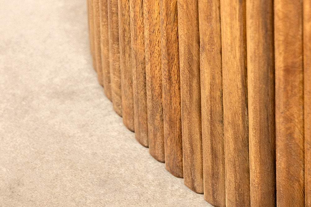 TRES CHIC barna mangófa étkezőasztal 120 cm