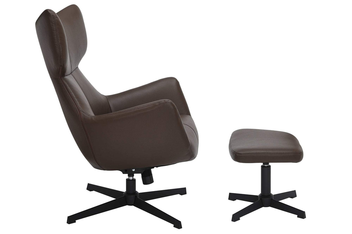 VOGUE barna műbőr fotel