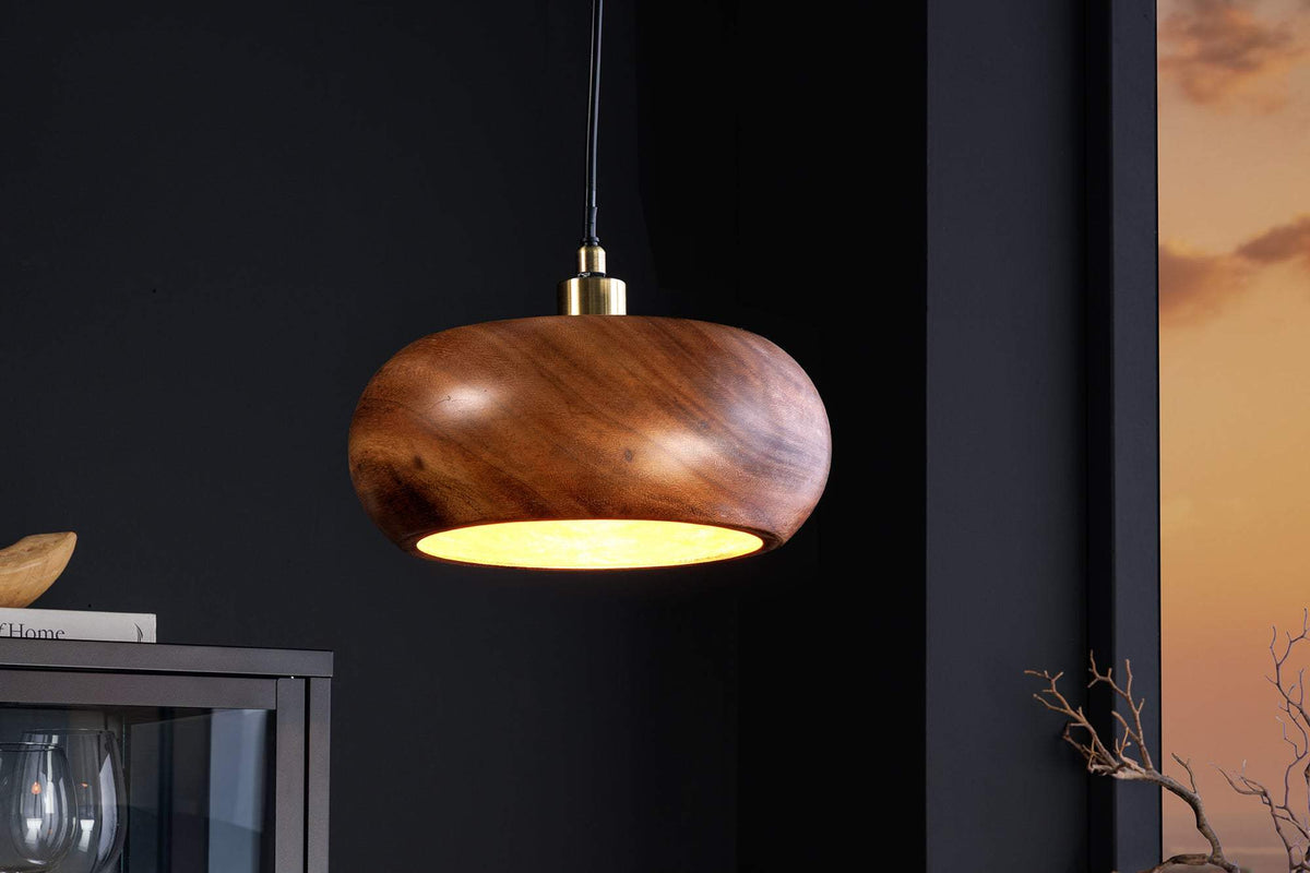 ALVA barna akácfa függőlámpa