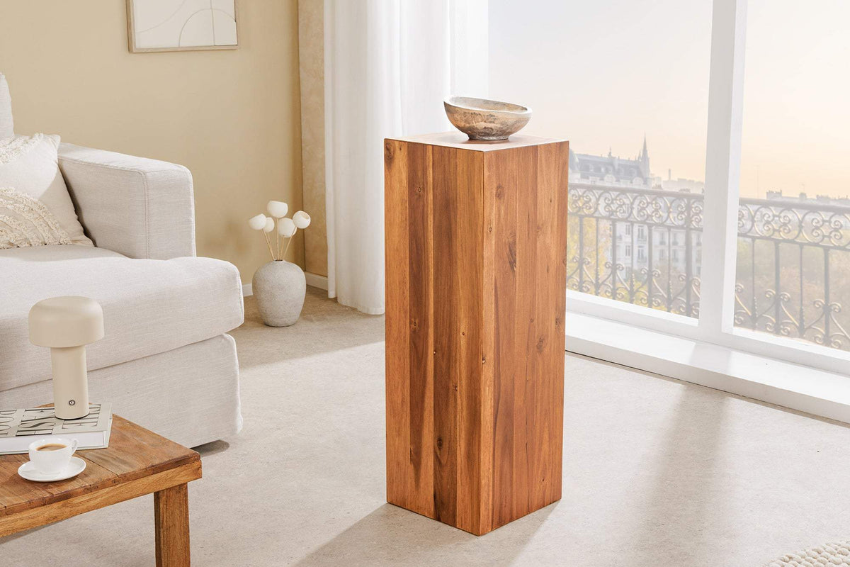 COLUMNA barna akácfa lerakóasztal 75 cm