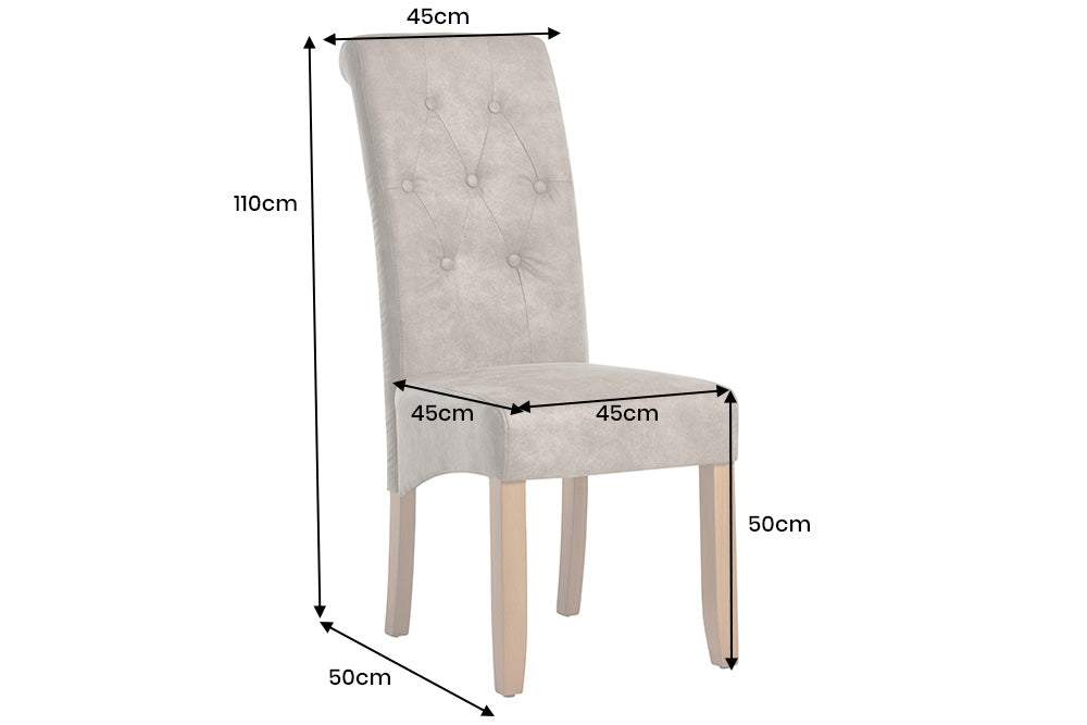 CASA taupe mikroszálas szék