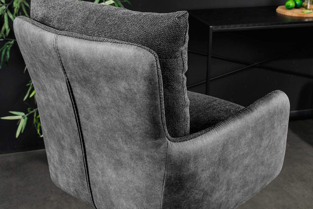 BIG GEORGE fekete szövet bárszék