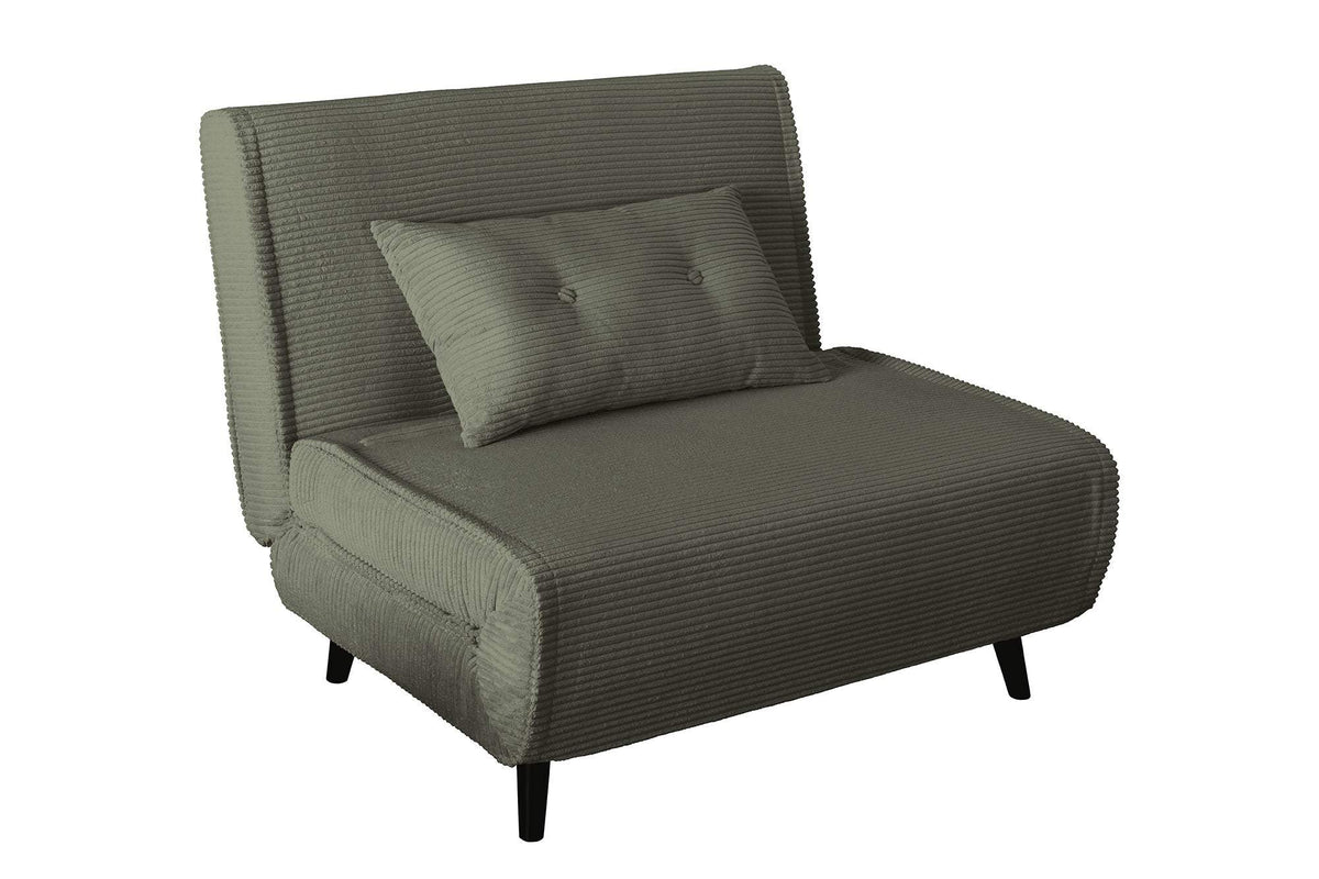 SMART MULTIFUNCTION zöld kordbársony fotelágy 100 cm