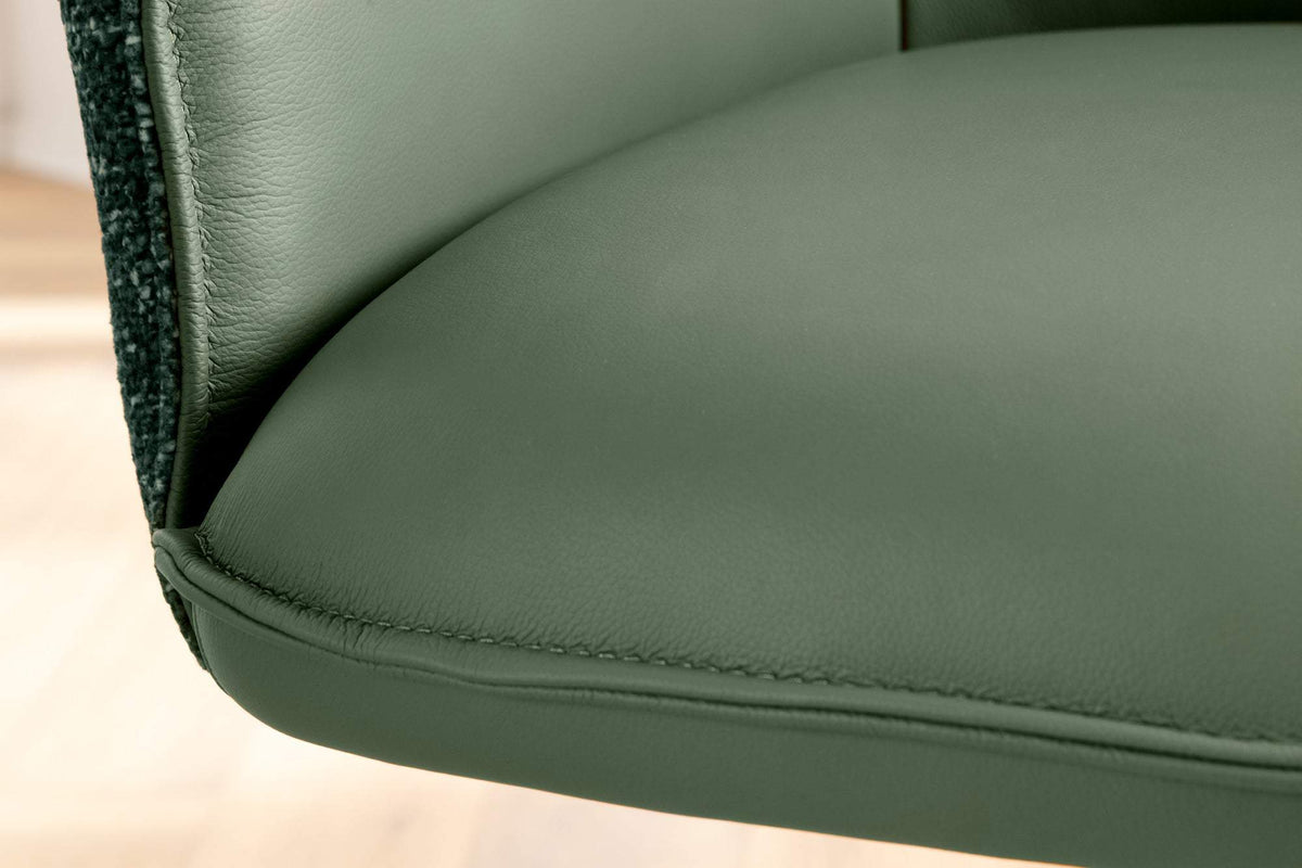 LE GRAND zöld bőr forgószék