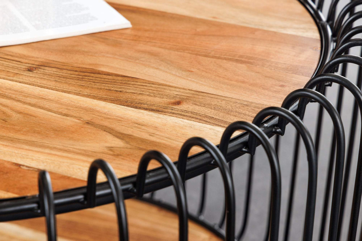 ELEMENTS barna akácfa dohányzóasztal