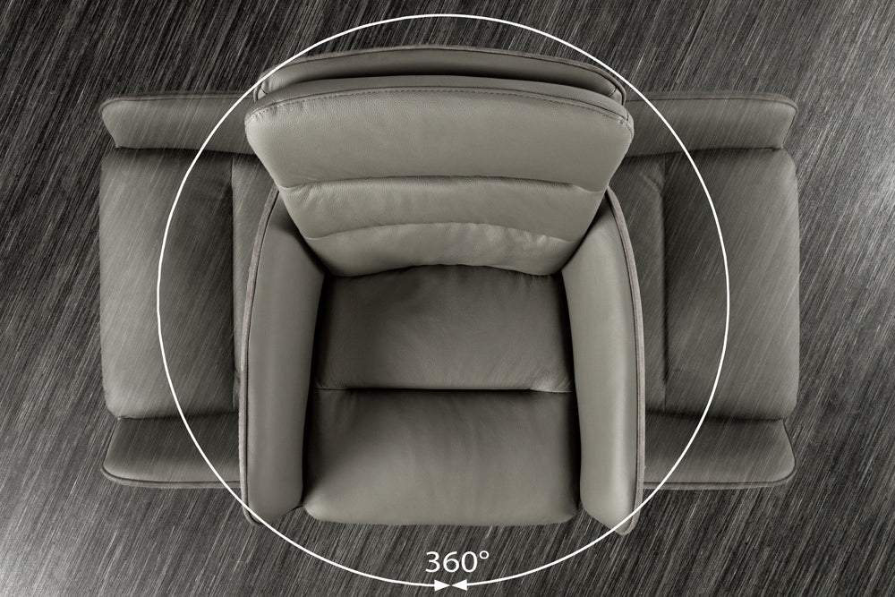 BIG GEORGE taupe bőr bárszék