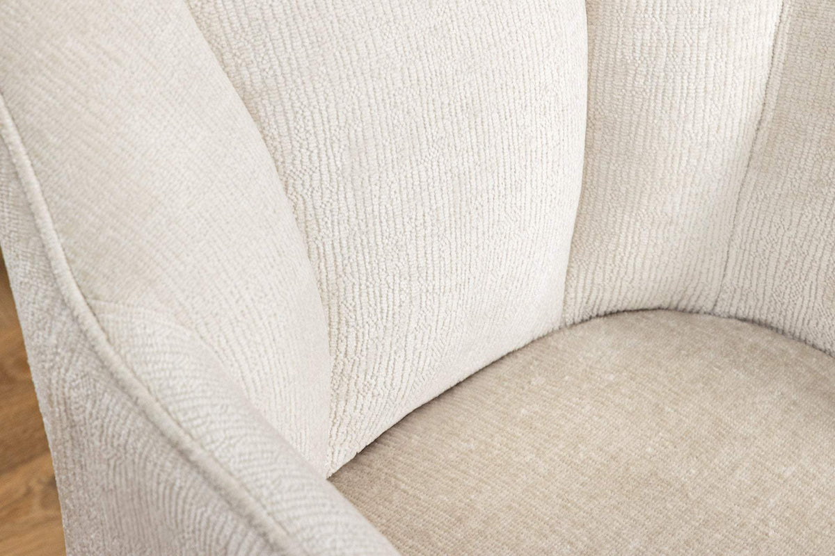 AVIGNON bézs polyester zsenília forgószék