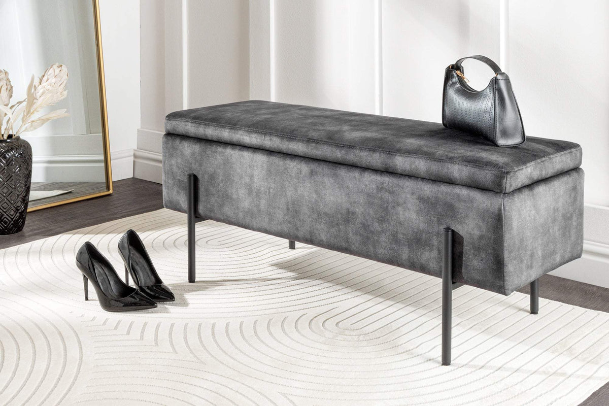 LOFT szürke bársony padlópad