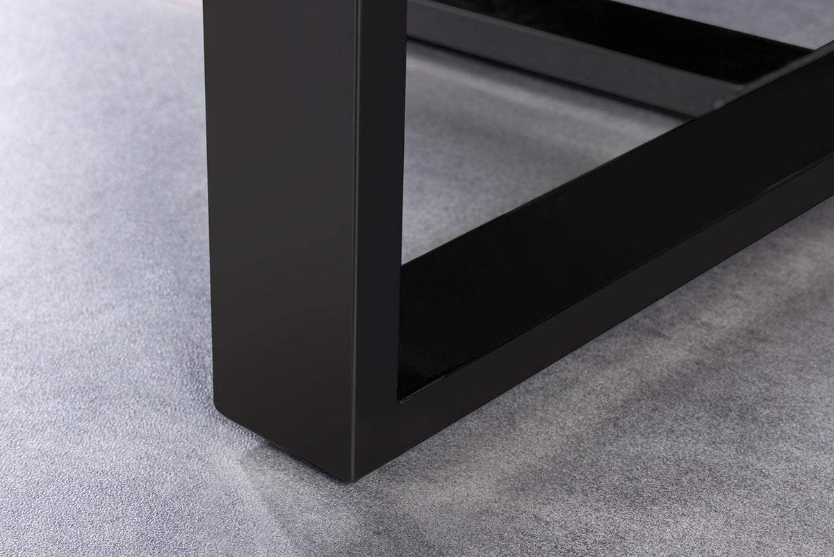 BARRACUDA átlátszó tikfa étkezőasztal 220 cm