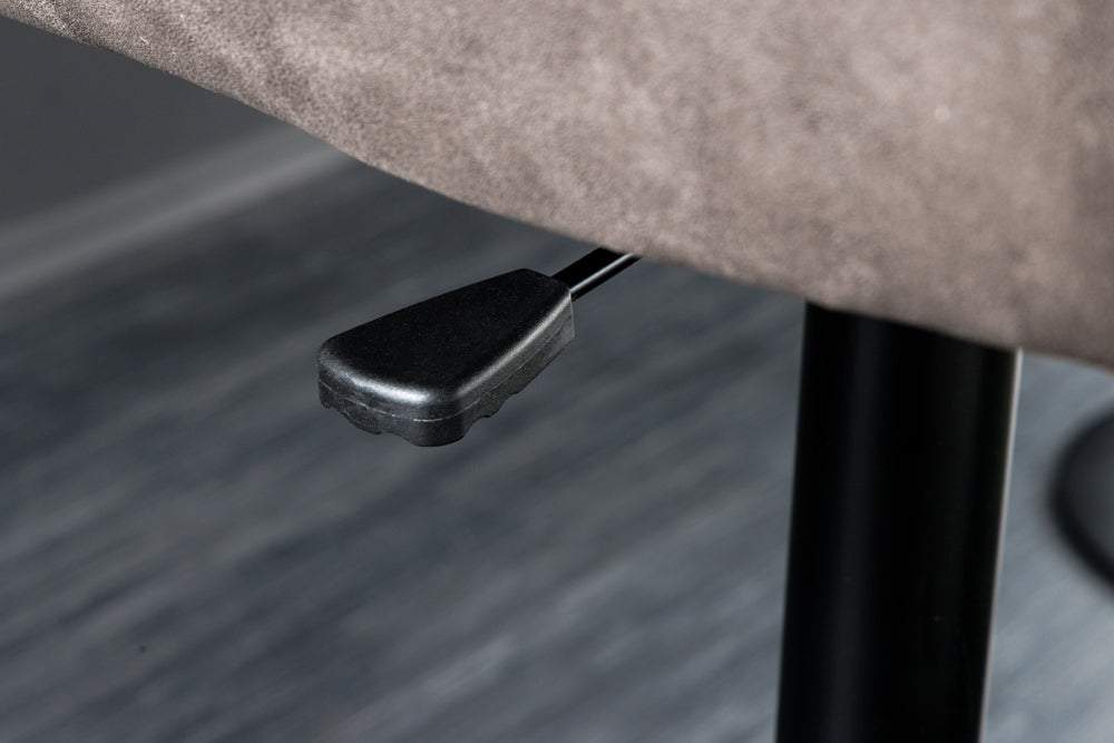 BIG GEORGE taupe bőr bárszék