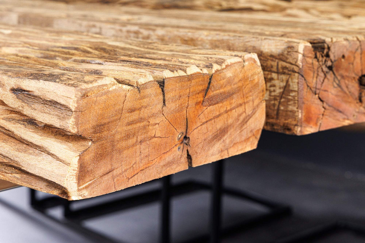 BARRACUDA átlátszó tikfa étkezőasztal 220 cm