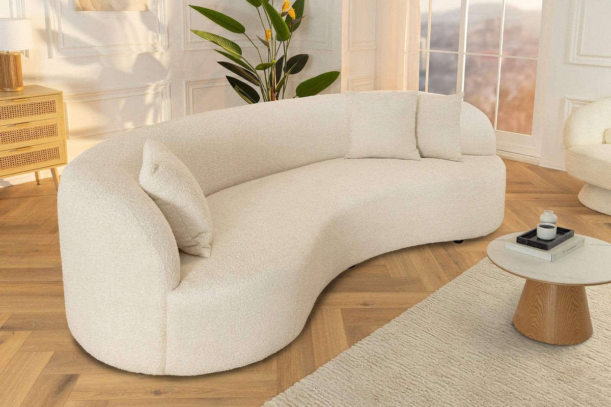 ATELIER bézs buklé kanapé