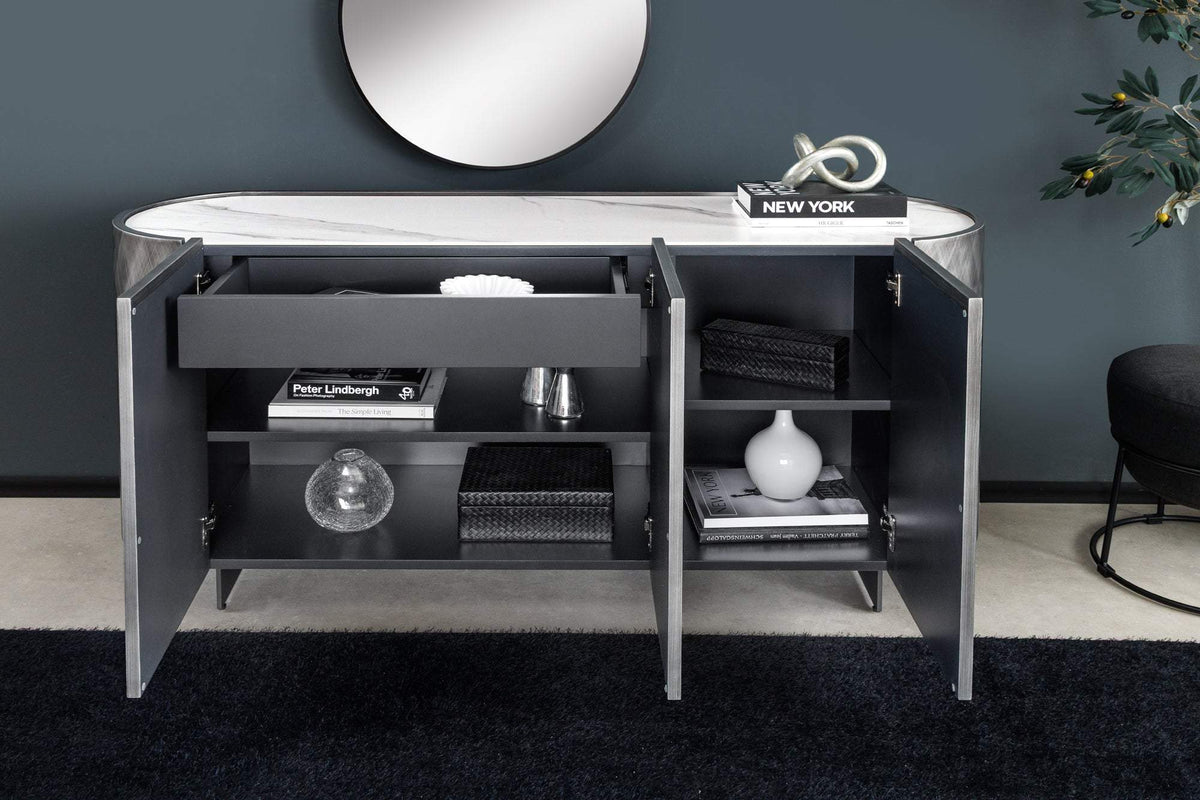 REFLECTION szürke fa komód