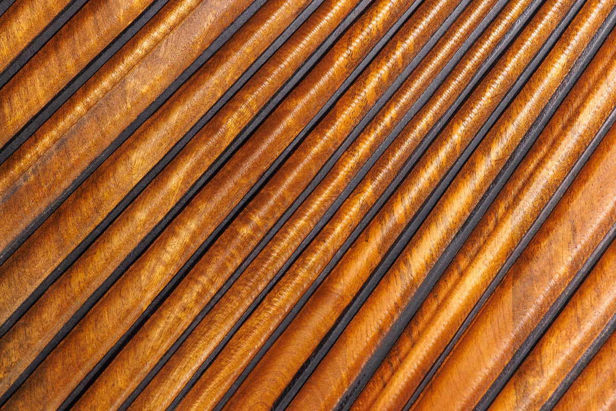 LINE ART barna mangófa tálalószekrény