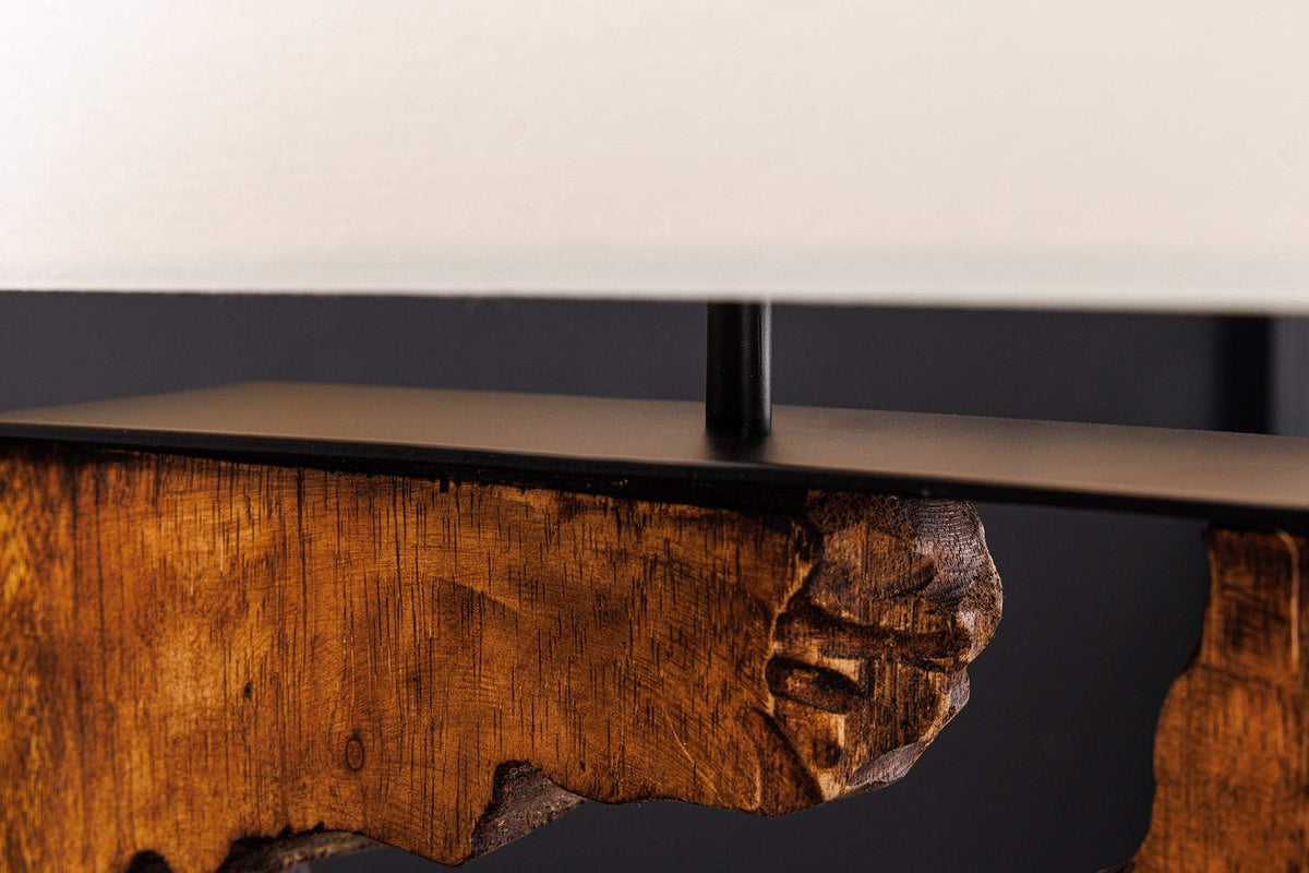 DESIGNED BY NATURE barna esőfa asztali lámpa