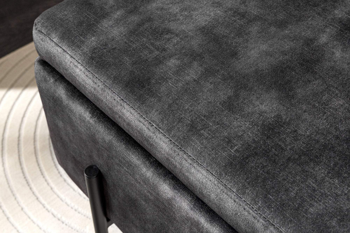 LOFT szürke bársony padlópad