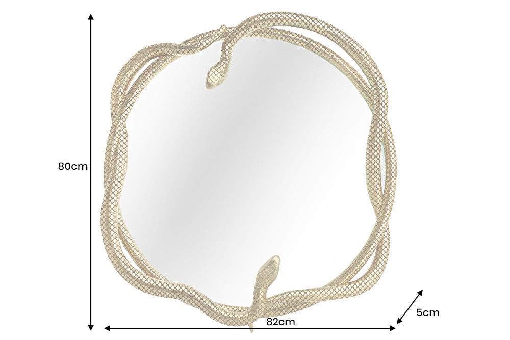 SNAKE XL arany tükör falitükör