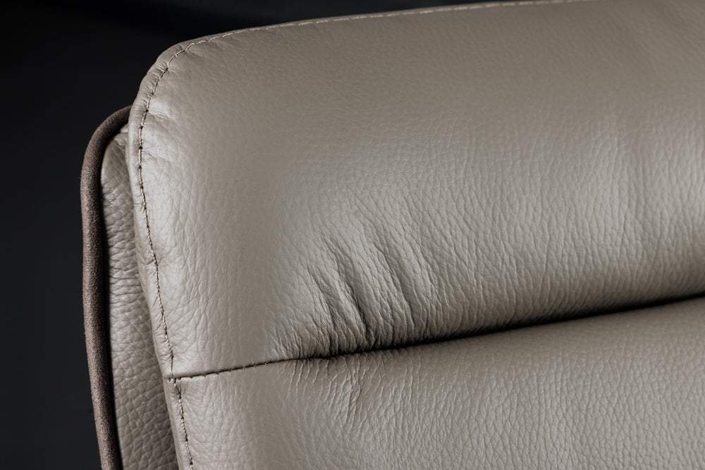 BIG GEORGE taupe bőr bárszék