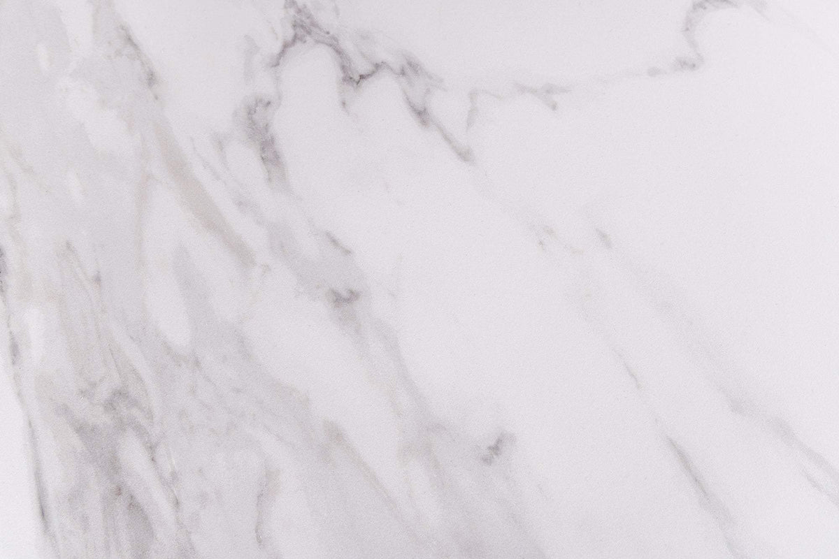 ETERNITY fehér kerámia étkezőasztal 160-200 cm