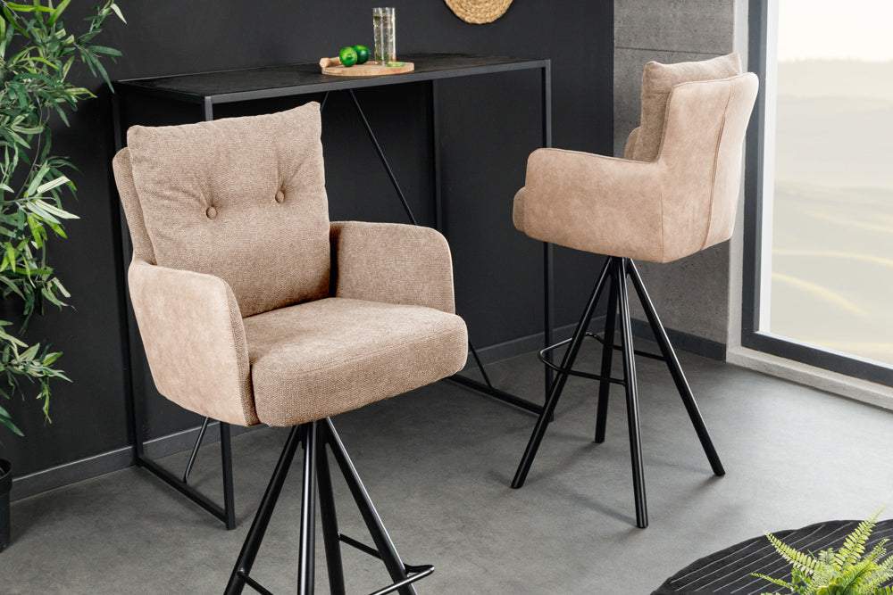 BIG GEORGE bézs szövet bárszék