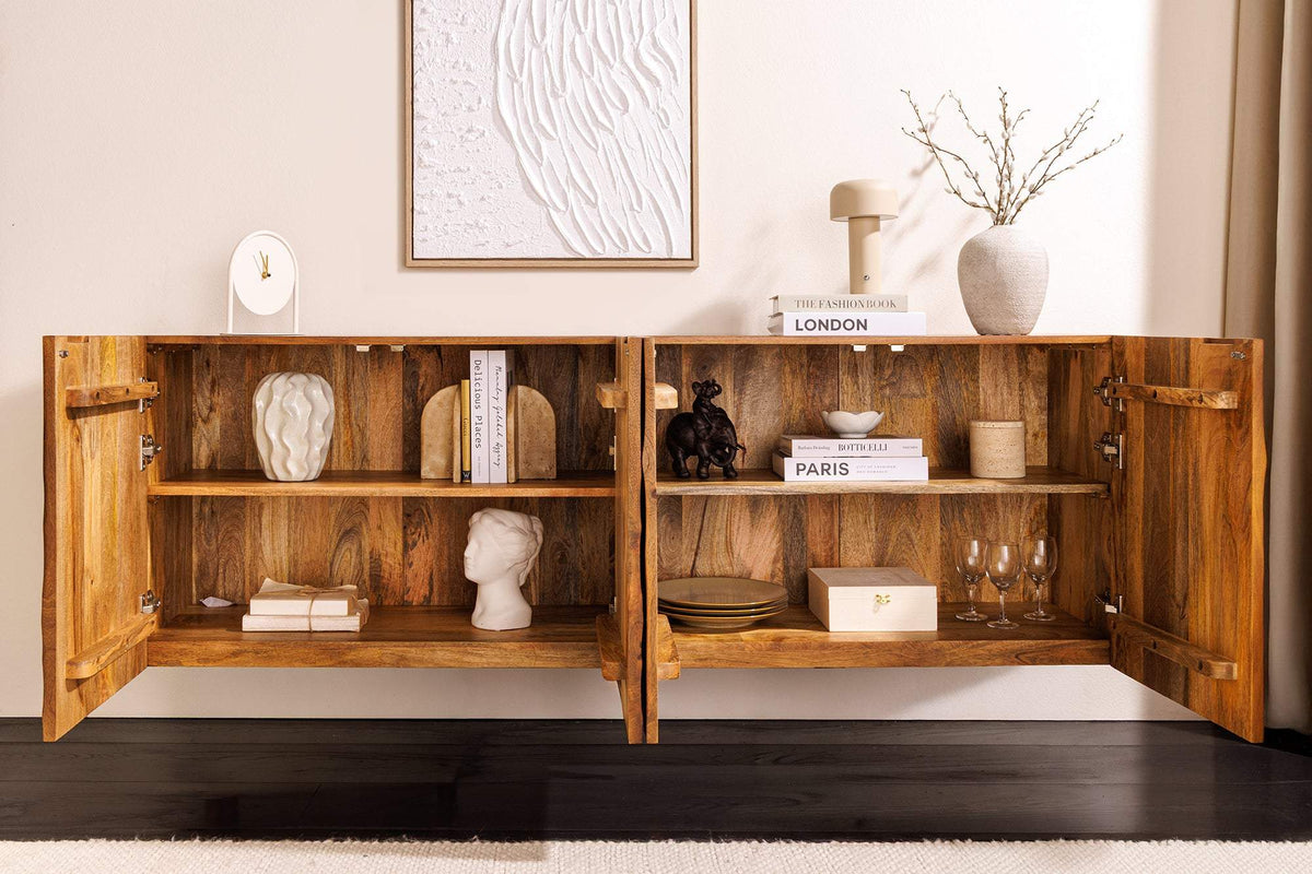 SCORPION barna mangófa komód