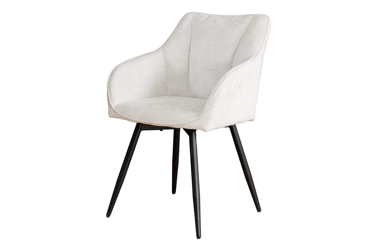 AVIGNON bézs polyester zsenília forgószék