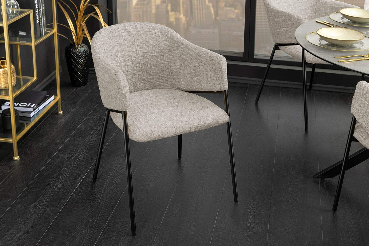 NOBLESSE bézs szövet szék