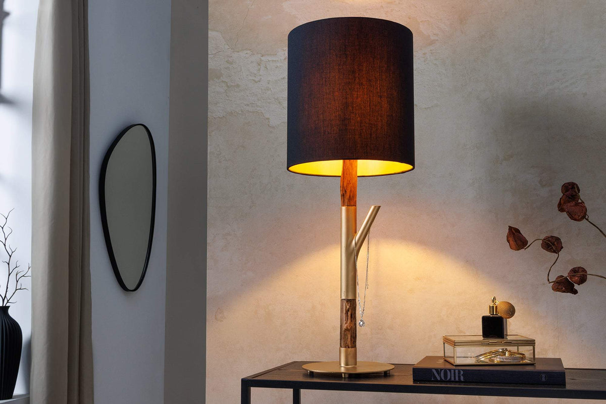 JEWELRY arany fa asztali lámpa