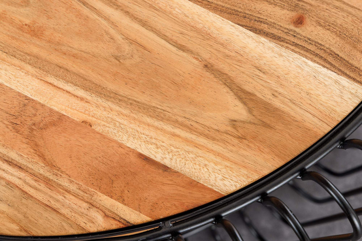 ELEMENTS barna akácfa dohányzóasztal