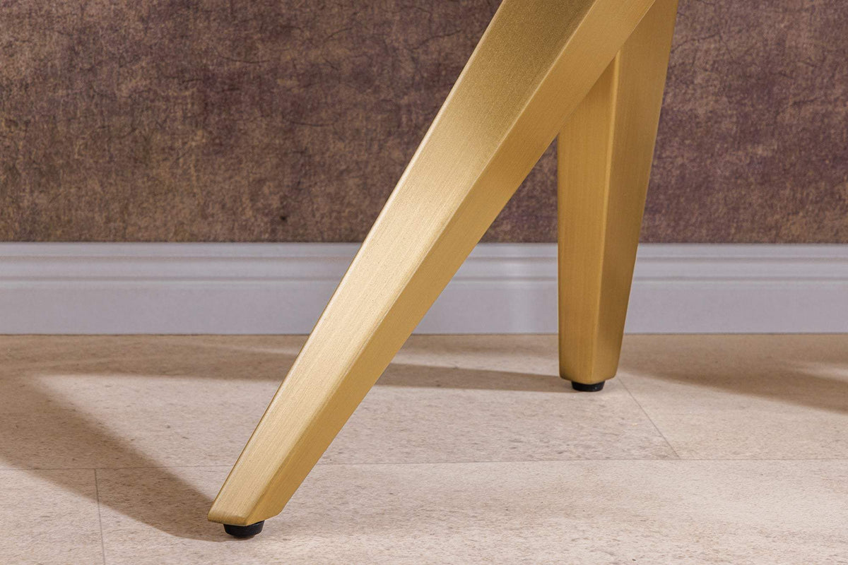 ART LIVING fehér kerámia konzolasztal