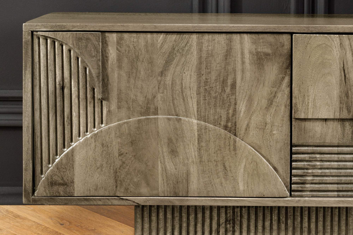 TV ART DECO szürke mangófa tv szekrény 200 cm