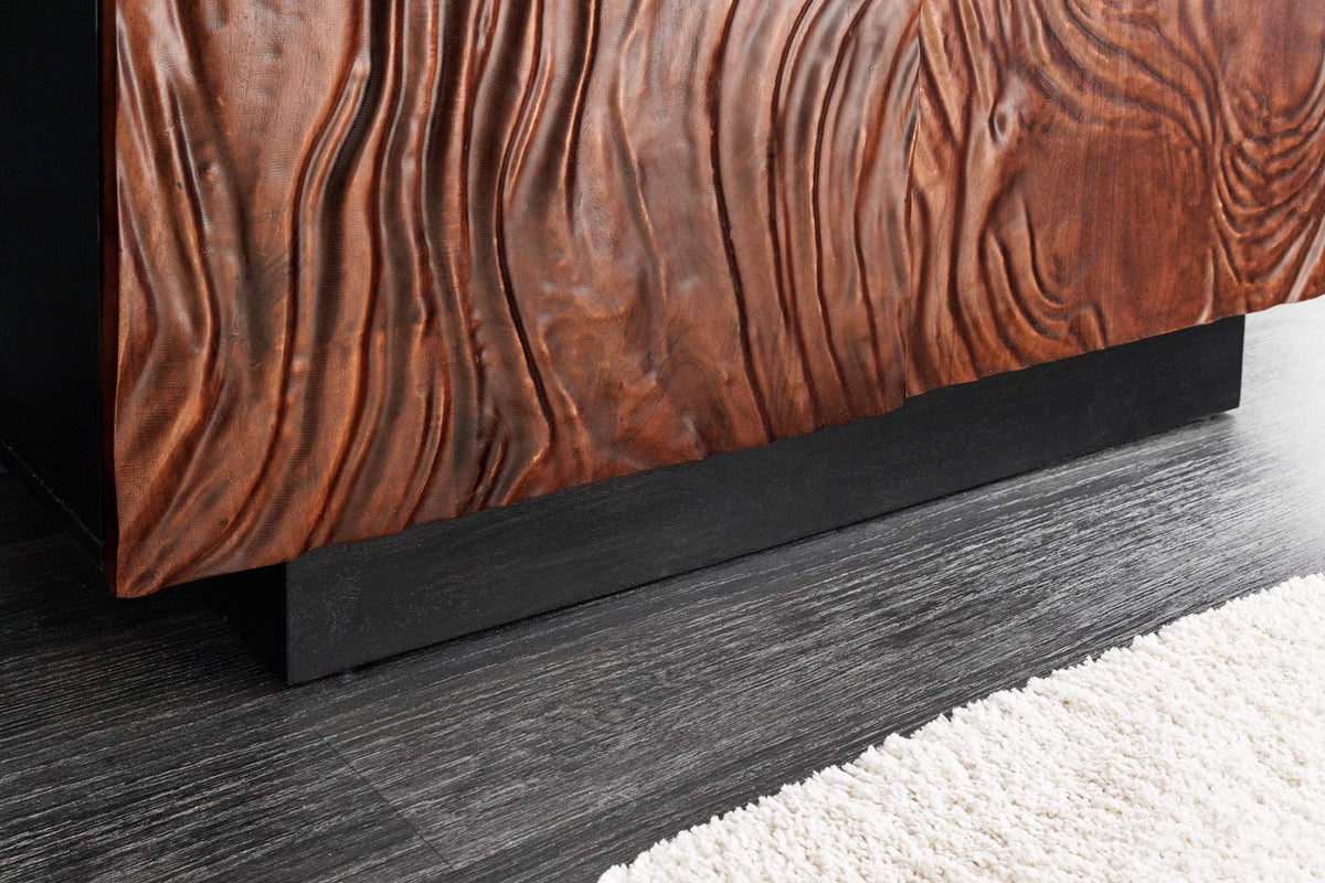 FLUID barna akácfa tálalószekrény 110 cm