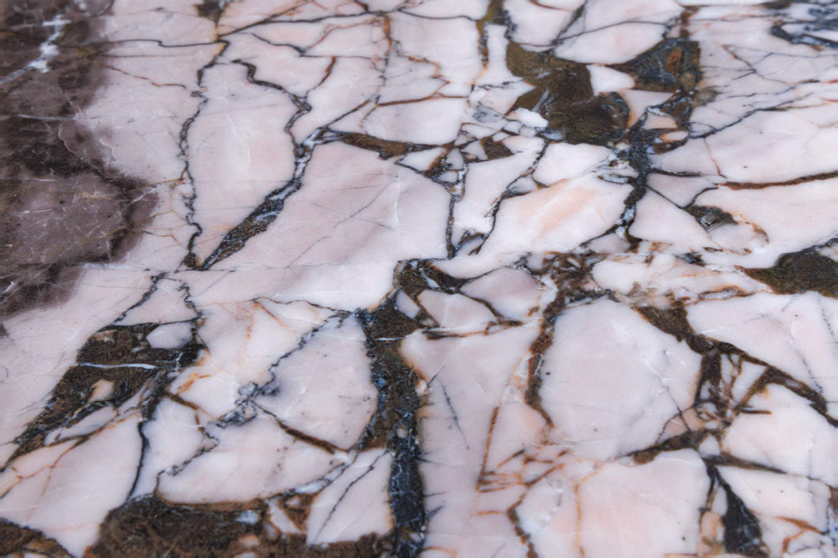 ORGANIC barna márvány étkezőasztal 200 cm