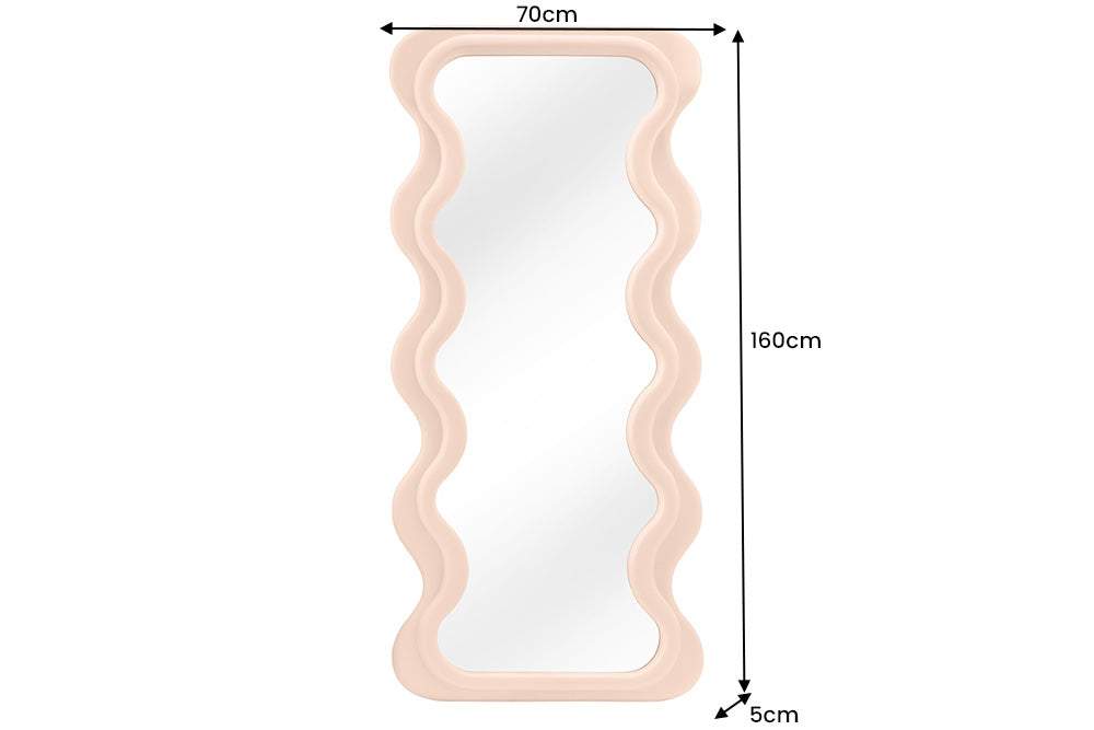 CURVY narancssárga tükör falitükör