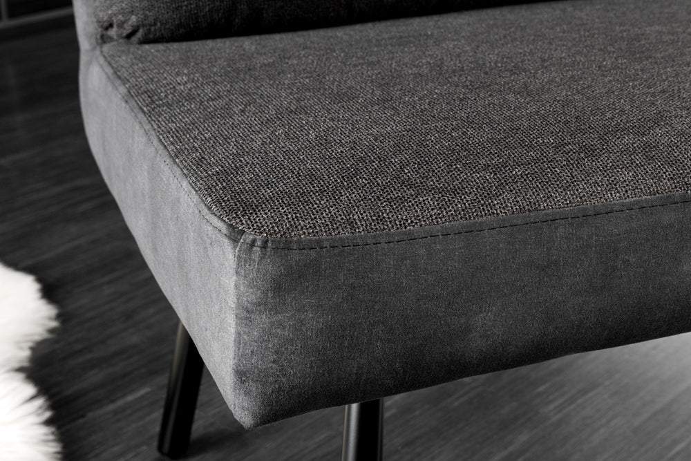 BIG GEORGE fekete szövet ülőpad