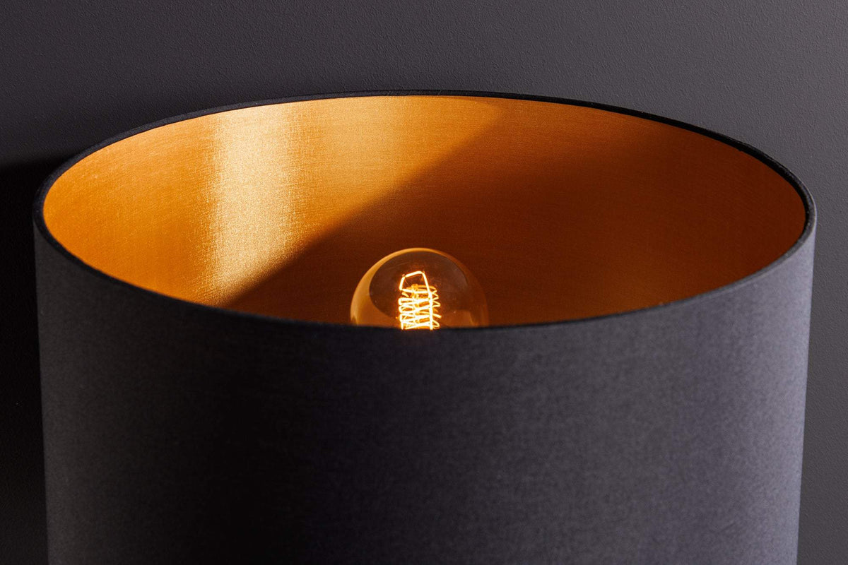 ZEA fekete fonott asztali lámpa