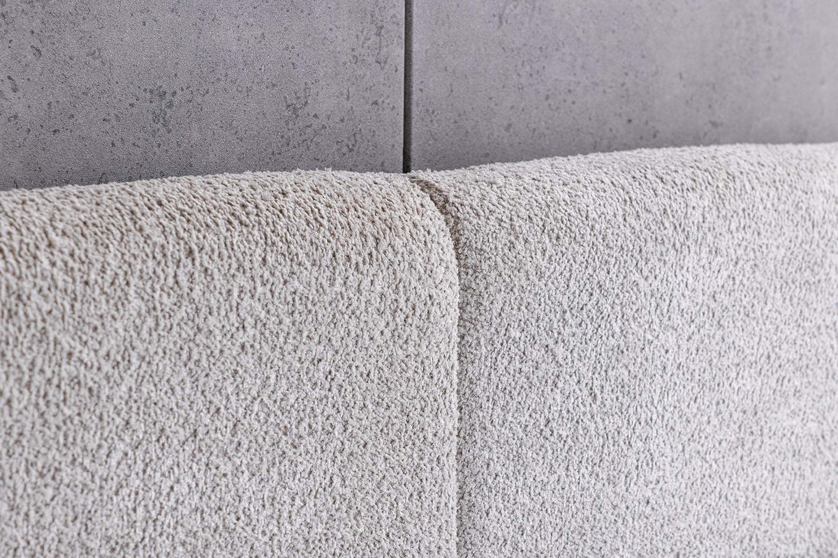 ART DECO szürkésbarna buklé ágy 180x200 cm