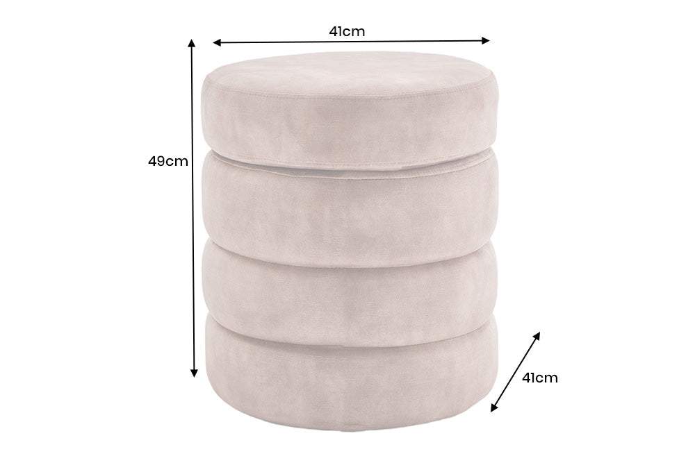 VOQUE barna bársony lábtartó