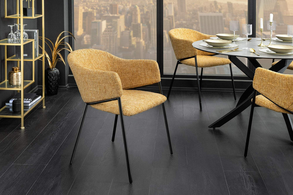 NOBLESSE sárga szövet szék