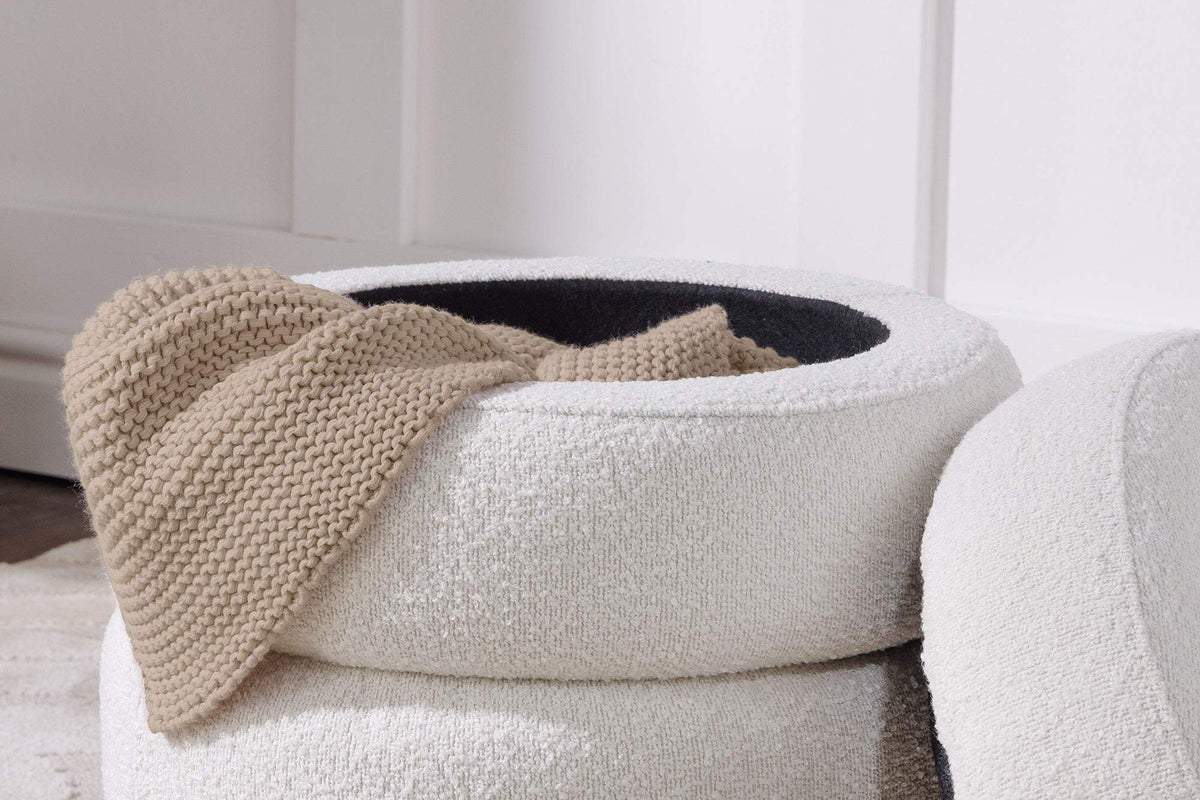 VOQUE törtfehér buklé lábtartó