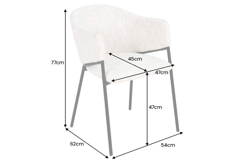 NOBLESSE sárga szövet szék