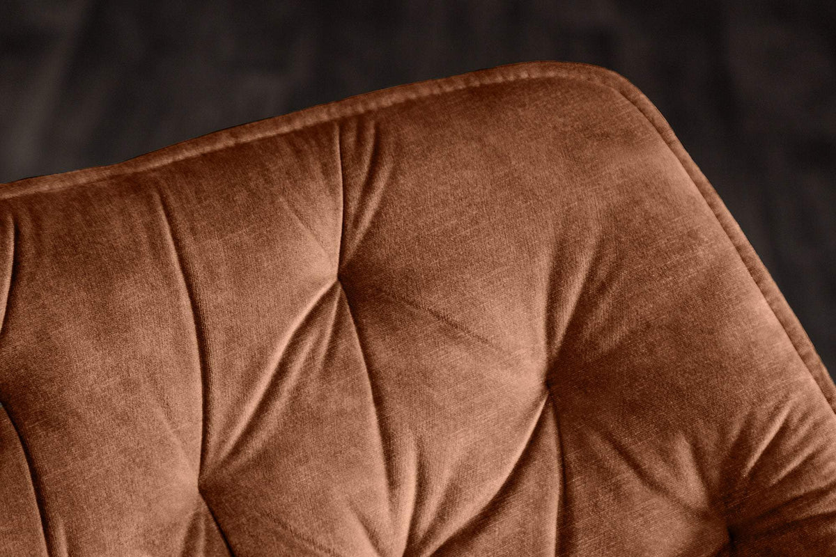 THE DUTCH COMFORT barna bársony forgószék