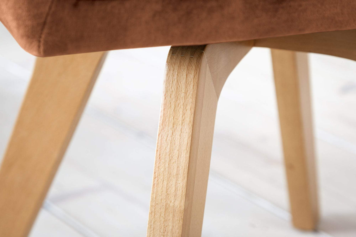 LIVORNO barna bársony forgószék