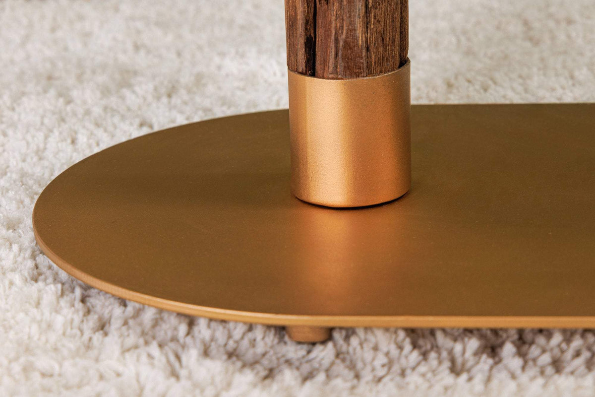 WARDROBE arany fa állólámpa