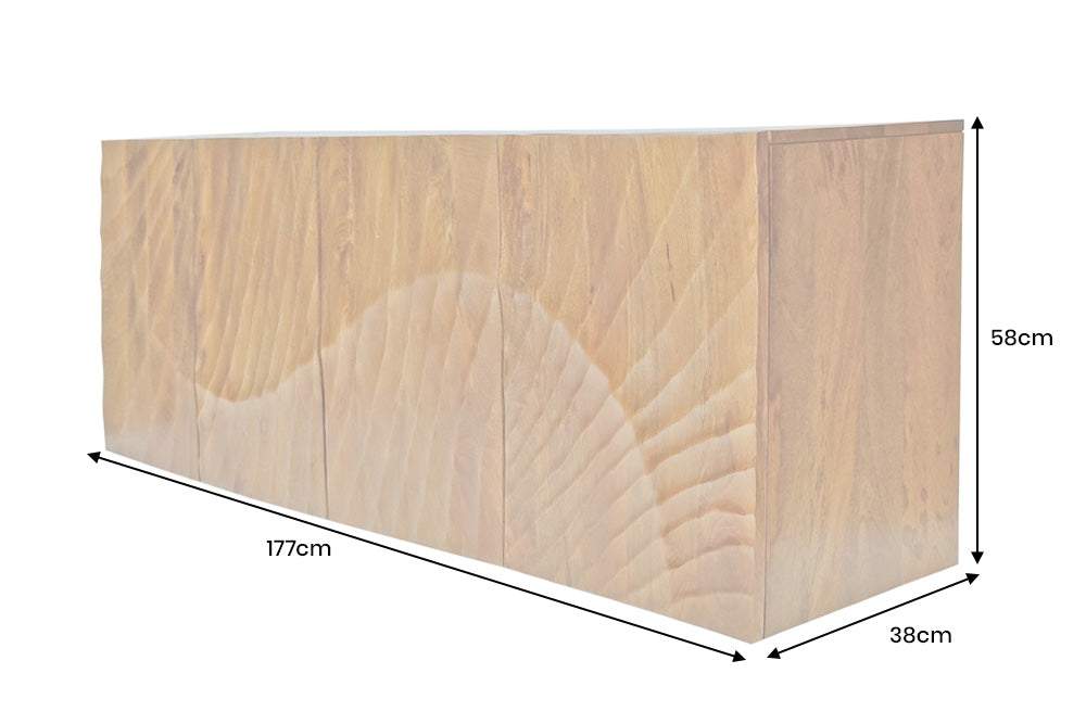 SCORPION barna mangófa komód