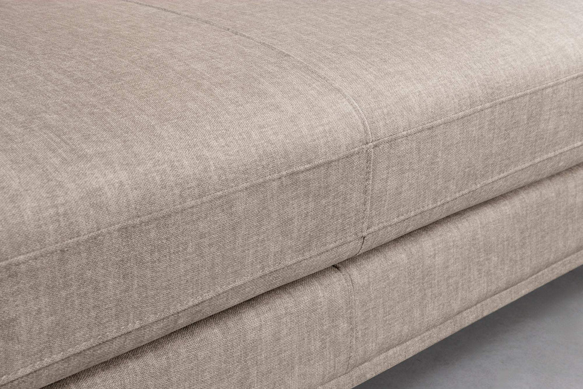 SIGNUM XL taupe bársony sarokkanapé