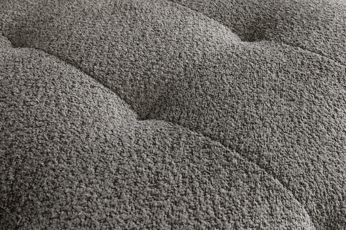 ROYAL XL szürke buklé sarokkanapé